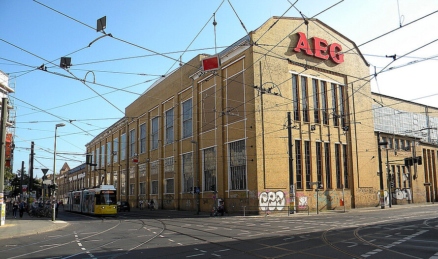 Ansicht der AEG-Werkhallen in Oberschöneweide