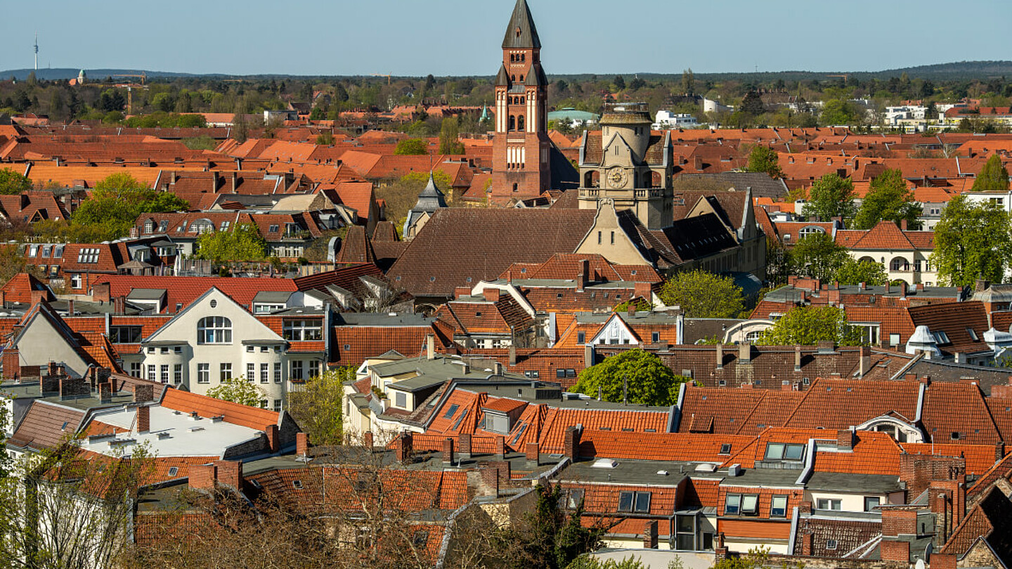 Luftbild in Friedenau.