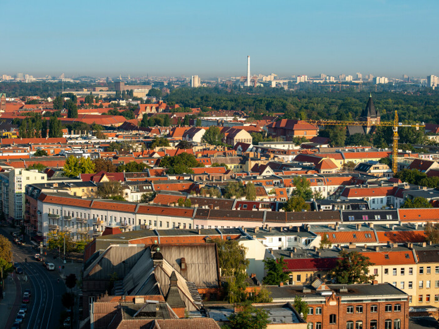 Luftbild des Dichterviertels