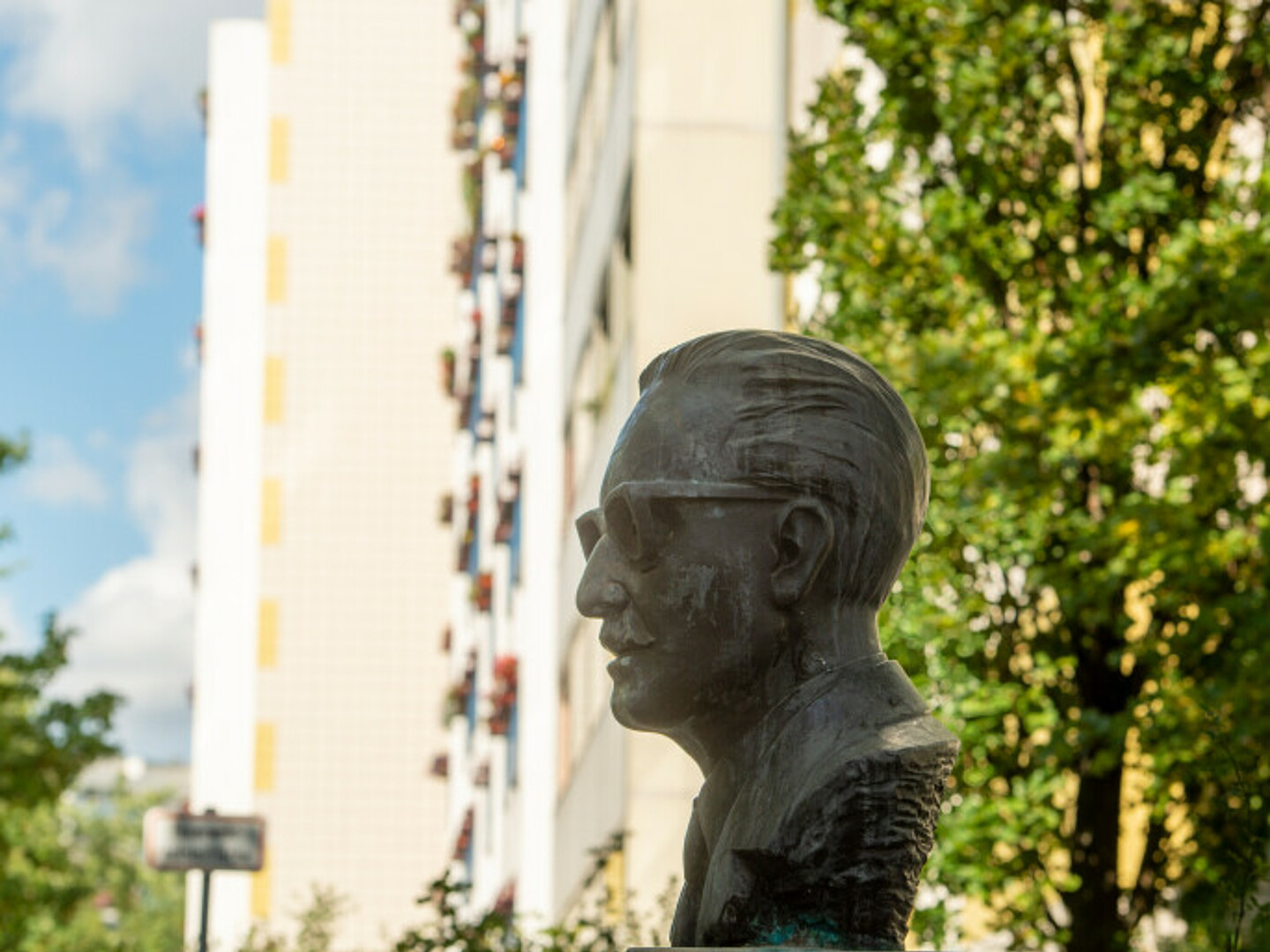 Statur eines Kopfes.