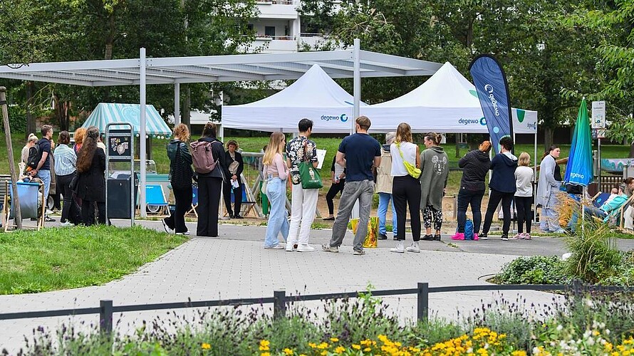 Eröffnungsfest der Klimaangepassten Freiräume in Marzahn-Hellersdorf.