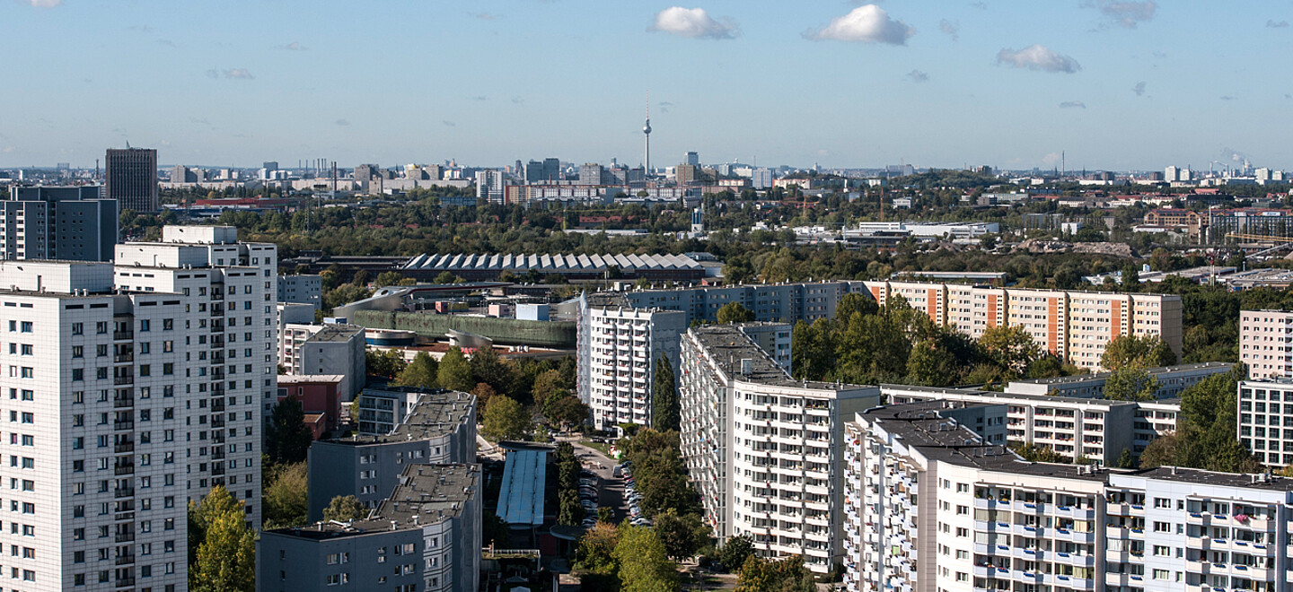 Luftbild von der Karl-Holtz-Straße.